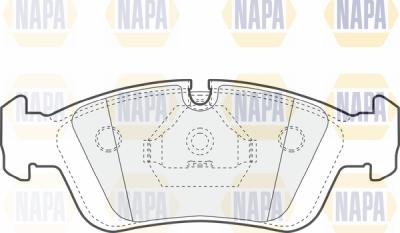 NAPA PBP7315 - Əyləc altlığı dəsti, əyləc diski furqanavto.az