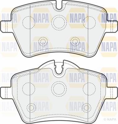 NAPA PBP7330 - Əyləc altlığı dəsti, əyləc diski furqanavto.az