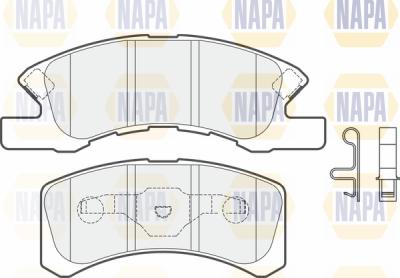 NAPA PBP7371 - Əyləc altlığı dəsti, əyləc diski furqanavto.az