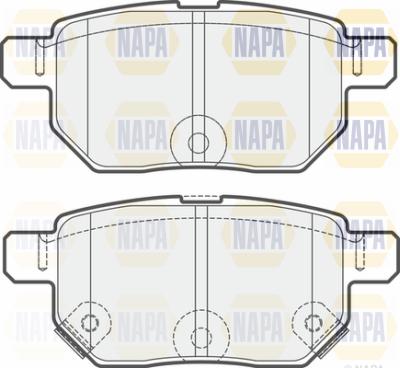 NAPA PBP7255 - Əyləc altlığı dəsti, əyləc diski furqanavto.az