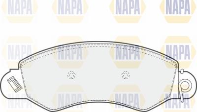 NAPA PBP7258 - Əyləc altlığı dəsti, əyləc diski furqanavto.az