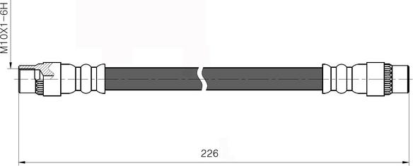 NATIONAL NBH6007 - Əyləc şlanqı furqanavto.az