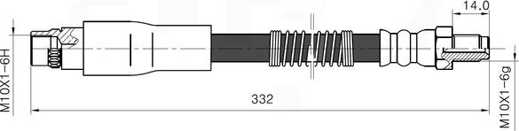 National NBH6019 - Əyləc şlanqı furqanavto.az