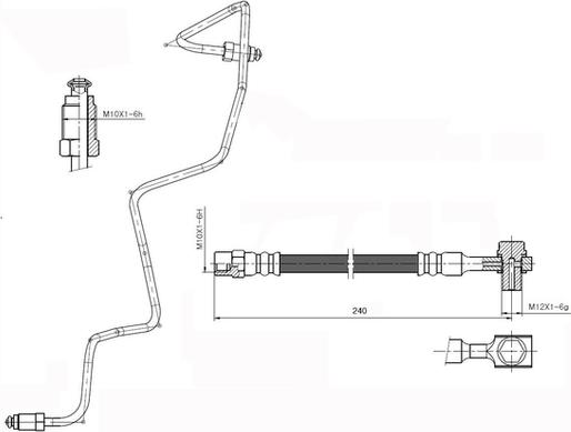 National NBH6081 - Əyləc şlanqı furqanavto.az