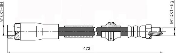 NATIONAL NBH6039 - Əyləc şlanqı furqanavto.az