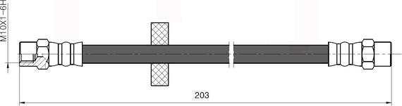 NATIONAL NBH6033 - Əyləc şlanqı furqanavto.az