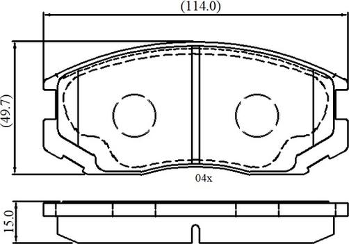 BOSCH 0 986 AB2 560 - Əyləc altlığı dəsti, əyləc diski furqanavto.az