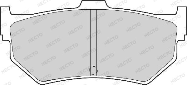 Necto FD900A - Əyləc altlığı dəsti, əyləc diski furqanavto.az