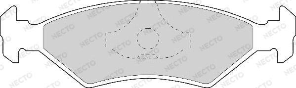 Necto FD406A - Əyləc altlığı dəsti, əyləc diski furqanavto.az