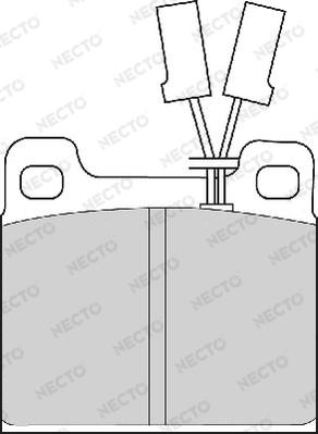 Necto FD4157A - Əyləc altlığı dəsti, əyləc diski furqanavto.az