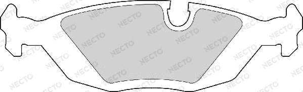 Necto FD412A - Əyləc altlığı dəsti, əyləc diski furqanavto.az