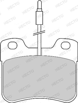 Necto FD4175A - Əyləc altlığı dəsti, əyləc diski furqanavto.az