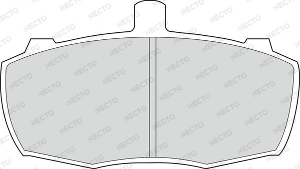 Necto FD580V - Əyləc altlığı dəsti, əyləc diski furqanavto.az