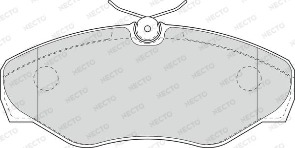 Necto FD6944A - Əyləc altlığı dəsti, əyləc diski furqanavto.az