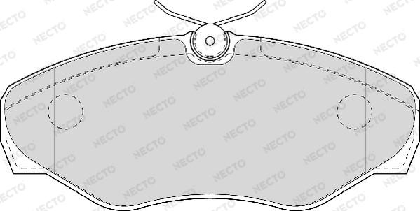 Necto FD6944V - Əyləc altlığı dəsti, əyləc diski furqanavto.az