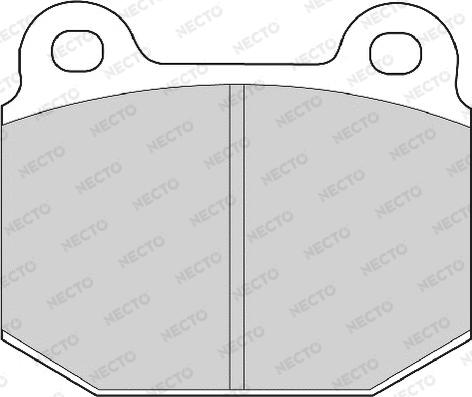 Necto FD6969A - Əyləc altlığı dəsti, əyləc diski furqanavto.az