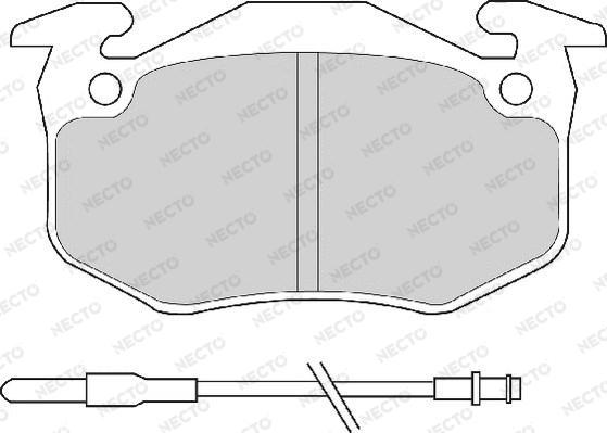 Necto FD697A - Əyləc altlığı dəsti, əyləc diski furqanavto.az