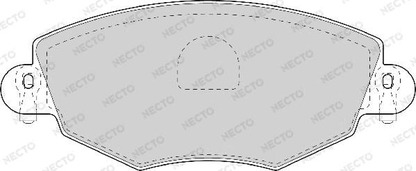 Necto FD6931A - Əyləc altlığı dəsti, əyləc diski furqanavto.az