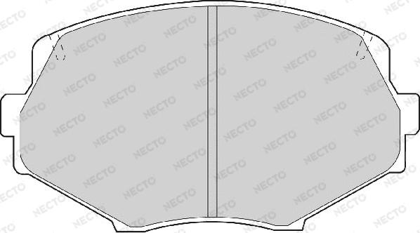 Necto FD6925A - Əyləc altlığı dəsti, əyləc diski furqanavto.az