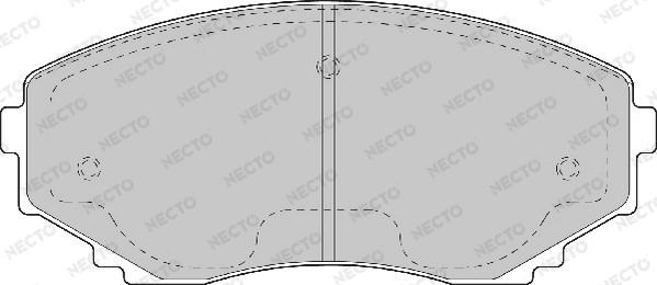 Necto FD6974A - Əyləc altlığı dəsti, əyləc diski furqanavto.az