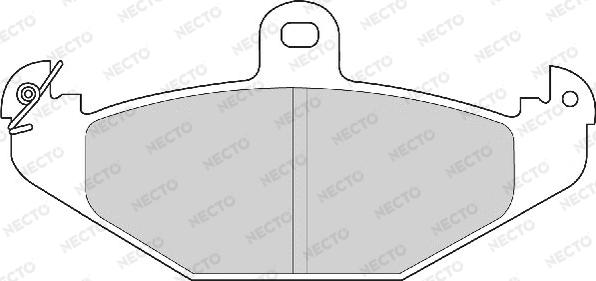 Necto FD6970A - Əyləc altlığı dəsti, əyləc diski furqanavto.az