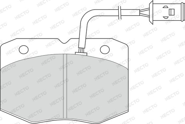 Necto FD6490V - Əyləc altlığı dəsti, əyləc diski furqanavto.az