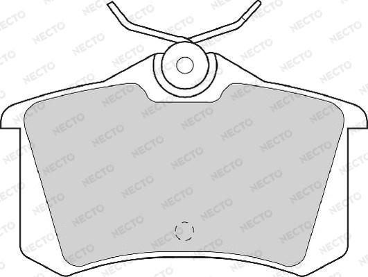 Necto FD6466A - Əyləc altlığı dəsti, əyləc diski furqanavto.az