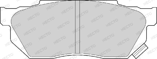 Necto FD6460A - Əyləc altlığı dəsti, əyləc diski furqanavto.az