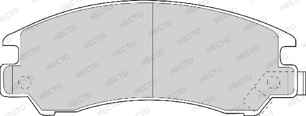 Necto FD6463A - Əyləc altlığı dəsti, əyləc diski furqanavto.az