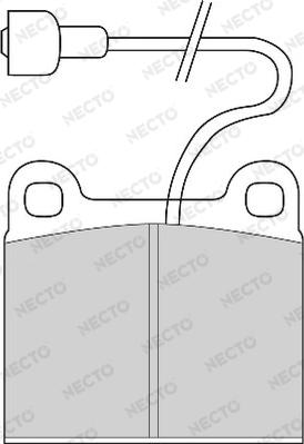 Necto FD6417A - Əyləc altlığı dəsti, əyləc diski furqanavto.az