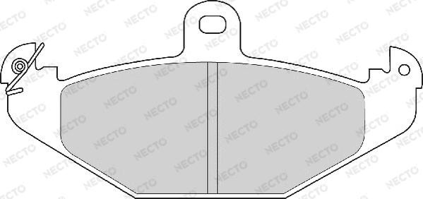 Necto FD6485A - Əyləc altlığı dəsti, əyləc diski furqanavto.az