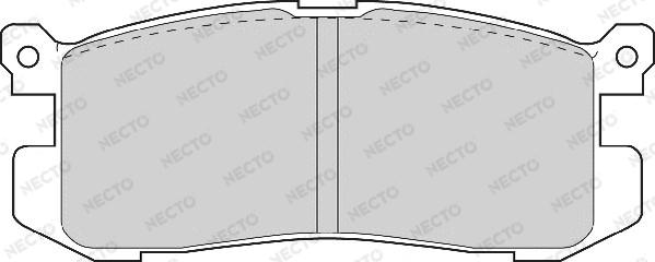 Necto FD6563A - Əyləc altlığı dəsti, əyləc diski furqanavto.az