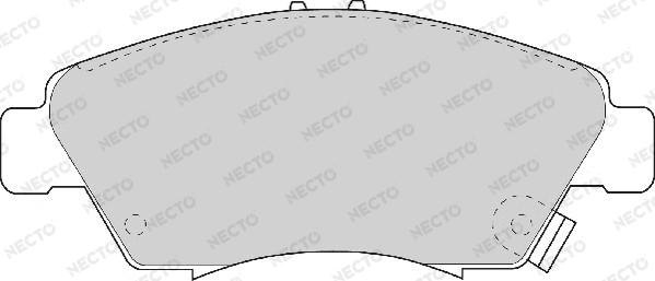 Necto FD6580A - Əyləc altlığı dəsti, əyləc diski furqanavto.az