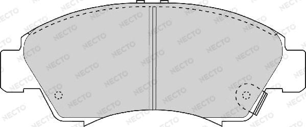 Necto FD6537A - Əyləc altlığı dəsti, əyləc diski furqanavto.az