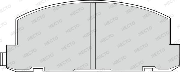 Necto FD6524V - Əyləc altlığı dəsti, əyləc diski furqanavto.az