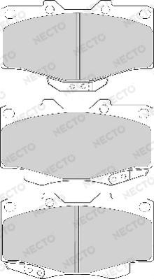 Necto FD6579A - Əyləc altlığı dəsti, əyləc diski furqanavto.az