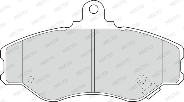 Necto FD6697V - Əyləc altlığı dəsti, əyləc diski furqanavto.az