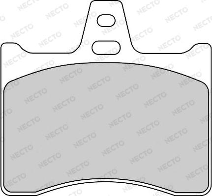 Necto FD6646A - Əyləc altlığı dəsti, əyləc diski furqanavto.az