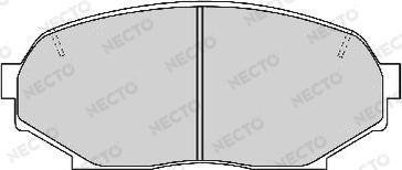 Necto FD6648A - Əyləc altlığı dəsti, əyləc diski furqanavto.az