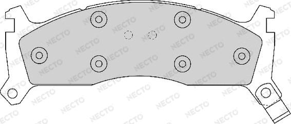 Necto FD6605A - Əyləc altlığı dəsti, əyləc diski furqanavto.az