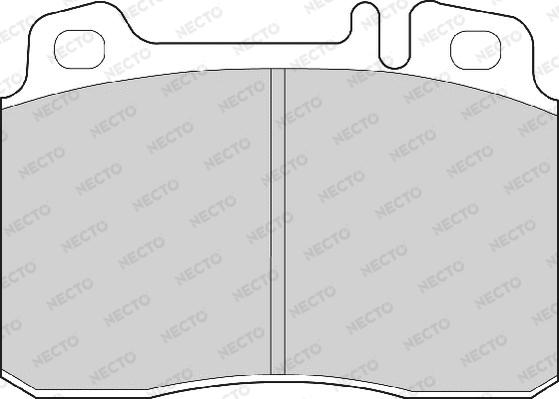 Necto FD6618A - Əyləc altlığı dəsti, əyləc diski furqanavto.az