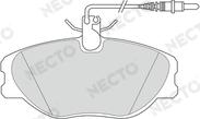 Necto FD6612A - Əyləc altlığı dəsti, əyləc diski furqanavto.az