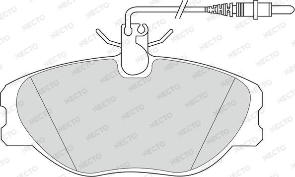 Necto FD6612V - Əyləc altlığı dəsti, əyləc diski furqanavto.az