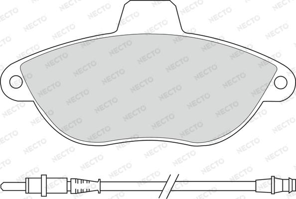 Necto FD6684A - Əyləc altlığı dəsti, əyləc diski furqanavto.az