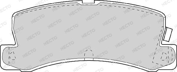 Necto FD6634A - Əyləc altlığı dəsti, əyləc diski furqanavto.az