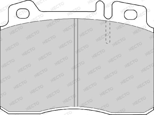 Necto FD6674A - Əyləc altlığı dəsti, əyləc diski furqanavto.az