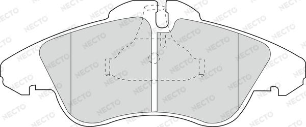 Necto FD6675V - Əyləc altlığı dəsti, əyləc diski furqanavto.az