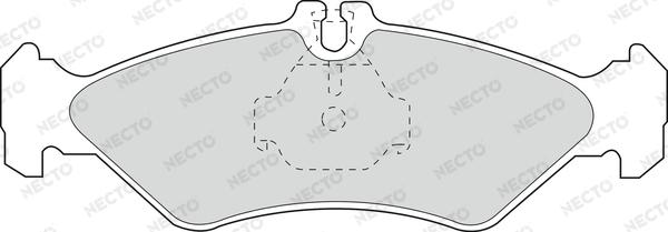 Necto FD6676V - Əyləc altlığı dəsti, əyləc diski furqanavto.az