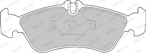 Necto FD6678V - Əyləc altlığı dəsti, əyləc diski furqanavto.az