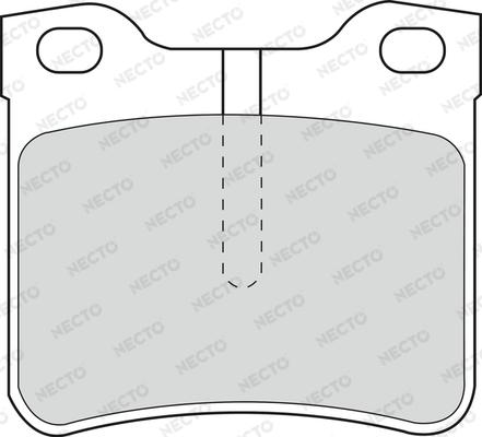 Necto FD6677A - Əyləc altlığı dəsti, əyləc diski furqanavto.az